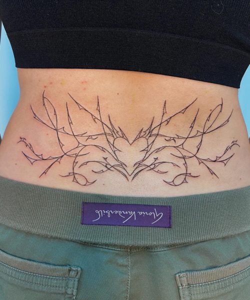 Back Tattoo by Emmy @sadinthegarden
